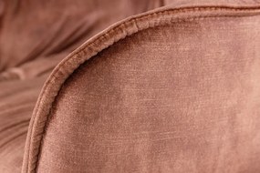 Set 2 scaune de bar Milano catifea maro