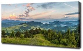 Tablouri tipărite pe pânză Panorama pieniny