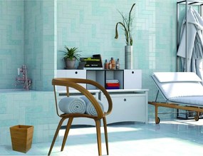 Coș de gunoi în culoare naturală din bambus 3 l – MSV