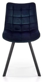 Scaun de dining COMORO, 1 buc., albastru închis