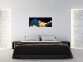 Tablou cu parașutiști în ceruri (120x50 cm)