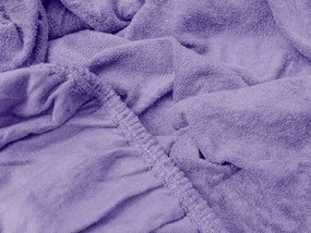 Cearsaf Frotir cu elastic EXCLUSIVE 90x200 cm mov deschis