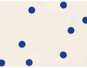 Lenjerie de pat albastră-crem din bumbac satinat pentru pat de o persoană 140x200 cm Solaris – Södahl