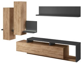 Mobilier living Bilsby Typ 09 (stejar ribbec + gri). 1030326
