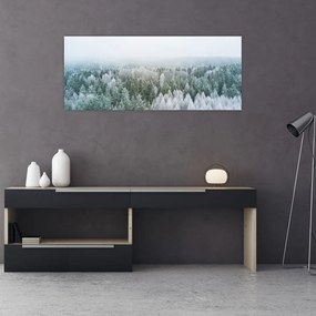 Tablou - Crestele munțillor înzăpezite (120x50 cm)