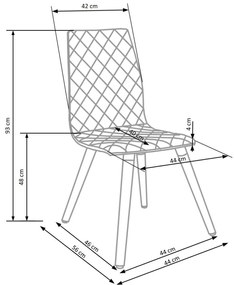 Scaun de bucaterie Robbins, bej/fag