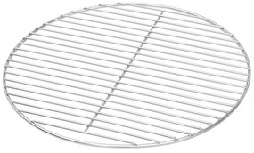 vidaXL Grătar BBQ, argintiu, Ø43 cm, oțel inoxidabil