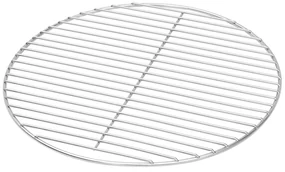 vidaXL Grătar BBQ, argintiu, Ø43 cm, oțel inoxidabil