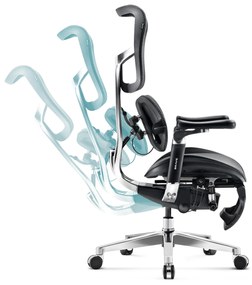 Scaun de birou ergonomic BRAVE V-Kinetic: negru