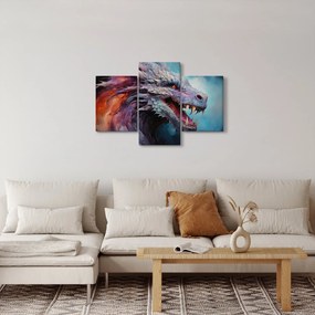 Tablou - Ilustrație a unui dragon (90x60 cm)