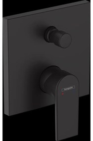 Baterie cada, incastrata, negru mat
