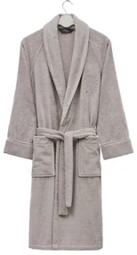 Halat unisex din modal DELUXE Gri deschis / Light Grey S