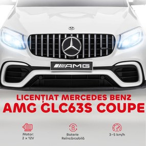Homcom Masina Electrica Copii – Mercedes, 3-5 Ani cu Centura Siguranta | Aosom Romania