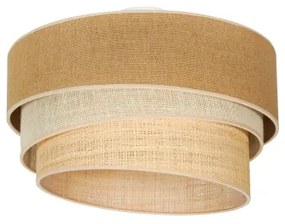 Plafonieră Duolla YUTE TRIO 3xE27/15W/230V d. 60 cm maro/gri/bej