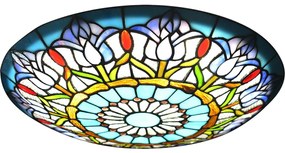 Brilagi - Plafonieră Tiffany cu vitralii LORAS 2xE27/60W/230V