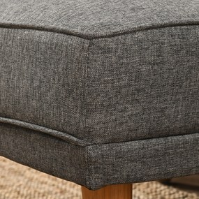 HOMCOM Canapea Extensibila din Tesatura Gri, Canapea Coltar cu 3 Locuri cu Scaun Reversibil si Spatar Reglabil