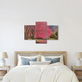 Tablou cu copaci înfloriți (90x60 cm)