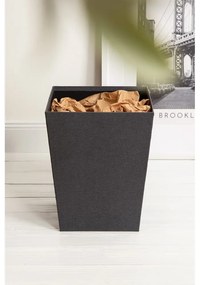 Coș de gunoi negru Sofia Canvas Paper Laminate – Bigso