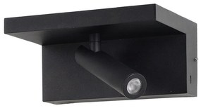 Aplica cu Spot LED HYLLA NFC charger neagra