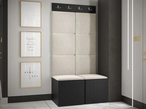 Mobilier hol Tewarota Slim IV (Negru + Bej) . 1104845