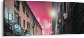 Tablou - Artificii din Marseille (120x50 cm)