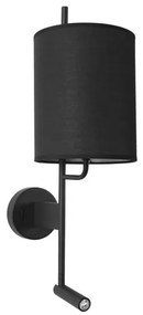 Aplica de perete moderna cu reader LED Yama neagra NVL-9180512