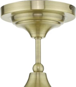 Där Lighting CAD0175 -Lustră aplicată pentru baie CADEN 1xE27/60W/230V IP44 alamă
