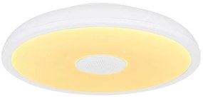 Plafoniera LED RGB cu telecomanda si difuzor RAFFY alba