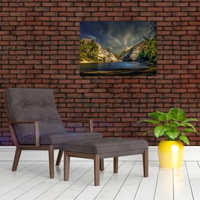 Tablou peisajului cu lac (70x50 cm)