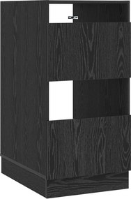 vidaXL Dulap de rufe Stejar Negru 50 x 68 x 102 cm Lemn compozit
