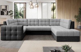 Coltar extensibil cu spatiu oentru depozitare, 299x198x82 cm, Blewett R, Eltap (Culoare: Gri deschis / Sola 4)