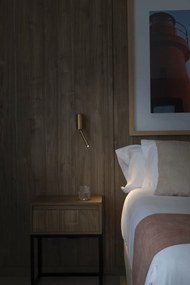 Aplica LED cu reader directionabil DANTE aurie 3W 2700K