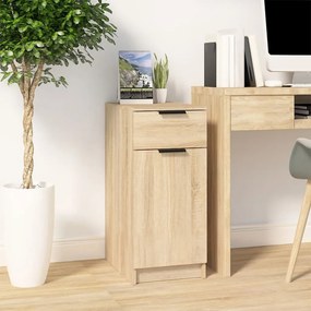 vidaXL Dulap de birou, stejar sonoma, 33,5x50x75 cm, lemn prelucrat