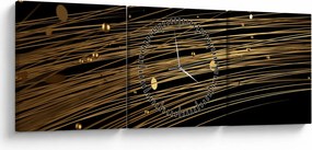 Tablou abstrat (cu ceas) (90x30 cm)