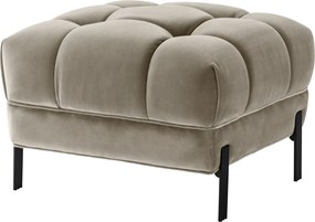 Taburete elegant design LUX Sienna, catifea greige 113199 HZ