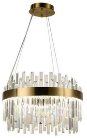 Lustră LED dimabilă pe cablu LED/70W/230V 3000-6500K auriu + telecomandă