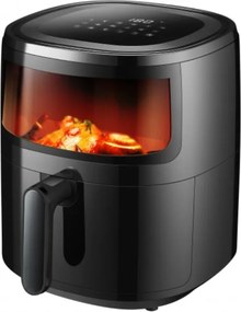 Friteuza Zilan ZLN9983 tip air fryer, 1500W, capacitate 5L, temperatura maxima 200 grade, Negru