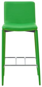 Set mobilier de bar, 5 piese, verde, piele ecologica Verde, 5