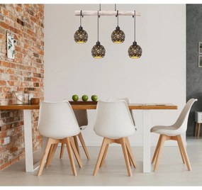Lustra suspendata design modern Jodie negru