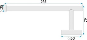 Cuier de baie 6610a Modern auriu periat