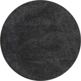 vidaXL Covor Shaggy Antiderapant Gri închis 160 x 160 cm PP