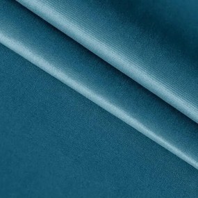 Pat tapițat boxspring GLORIEN VELVET 160x200 cm albastru Saltele: Saltea cu arcuri Bonell
