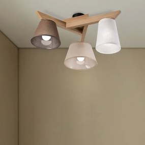 Lustră aplicată Brilagi ANTHONY 3xE14/40W/230V stejar
