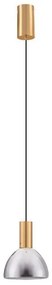 Pendul LED modern, Metal, Sticla, Fumuriu, Voi