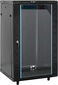 vidaXL Dulap server, picioare pivotante, 18U, 19" IP20 60x60x100 cm