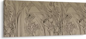 Tablou - Contururile plantelor (120x50 cm)