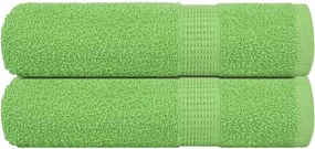 vidaXL Prosoape de mâini, FROGN, 2 buc., verde măr, 50x100 cm, 360 g/m²