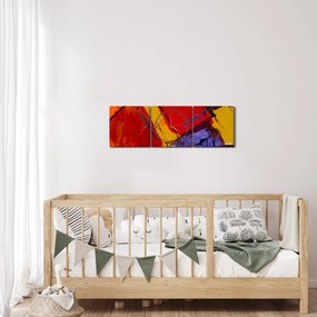 Tablou cu abstracție (cu ceas) (90x30 cm)