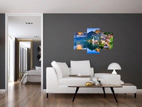 Tablou - Sat alpin (90x60 cm)