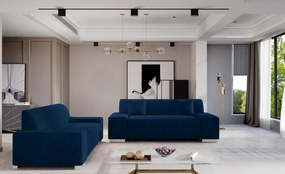Set doua canapele tapitate 210 / 190 cm, Porto 01, Eltap (Culoare: Bleumarin / Monolith 77)